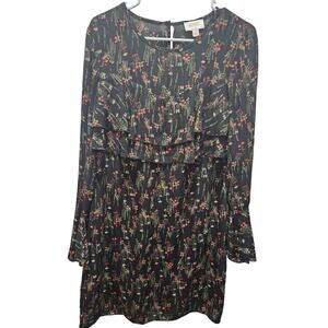 Vintage Y2K Laundry by Shelli Segal Floral Dress Cottagecore Size 8 Tiered